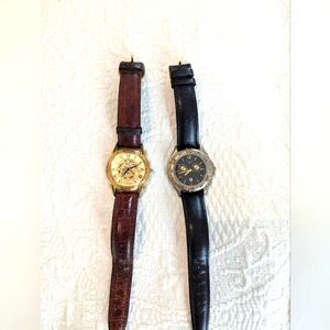 Set of two vintage Fossil watches